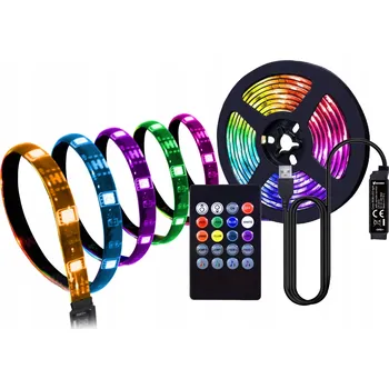 LED páska RGB pásek Vakoss k TV, pulzující do rytmu hudby, 3 m