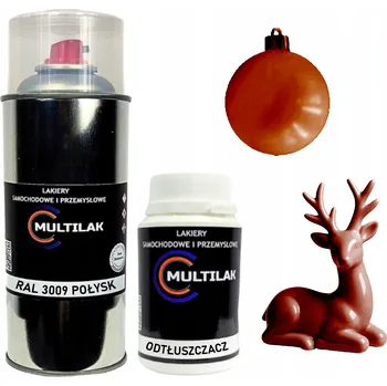 Barva ve spreji Lak ve spreji na figurky, skleněné a keramické ozdoby RAL 3009 LESK