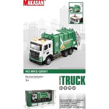 autíčko Ramiz Kovový popelářský vůz s funkcí světel