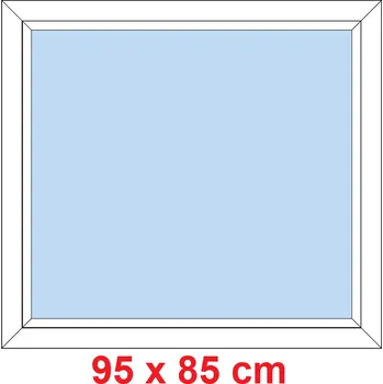Okno Soft Plastové okno 95x85 cm, FIX neotevíravé