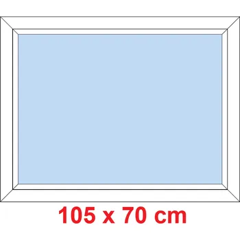 Okno Soft Plastové okno 105x70 cm, FIX neotevíravé