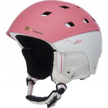 Krásná hybridní lyžařská a snowboardová helma CAIRN PULSAR 59-61 Bílá Růžová