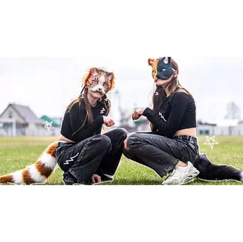 Výtvarná sada DIY 6 kusů kočičích omalovánek z bílého papíru. Budoucí síť