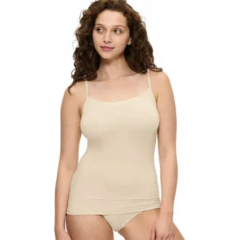 Podprsenka Podprsenka béžová v tělové barvě nude Sense of Modal Spaghetti Top Triumph M