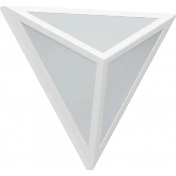 Nástěnné svítidlo Nástěnné svítidlo SERISA A3 bílé, moderní trojúhelník LED, 1455 lumenů