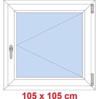 Okno Soft Plastové okno 105x105 cm, otevíravé