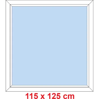 Okno Soft Plastové okno 115x125 cm, FIX neotevíravé