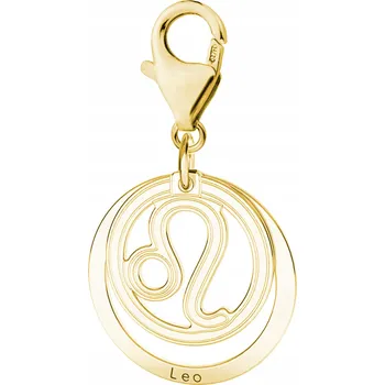 Přívěsek Zlatý závěsný přívěsek Zodiac Lev Znamení stříbro 925