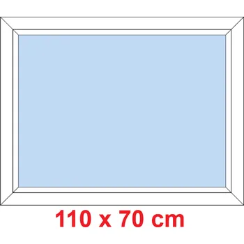Okno Soft Plastové okno 110x70 cm, FIX neotevíravé