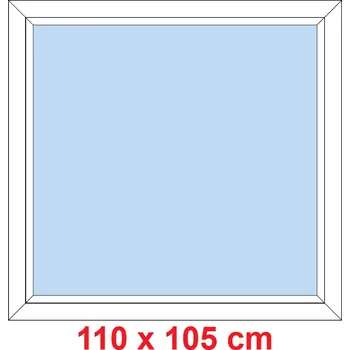 Okno Soft Plastové okno 110x105 cm, FIX neotevíravé