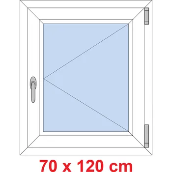 Okno Soft Plastové okno 70x120 cm, otevíravé