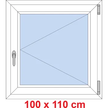 Okno Soft Plastové okno 100x110 cm, otevíravé