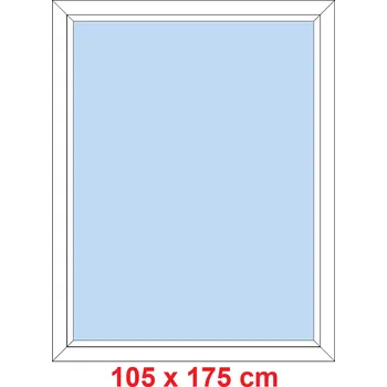 Okno Soft Plastové okno 105x175 cm, FIX neotevíravé