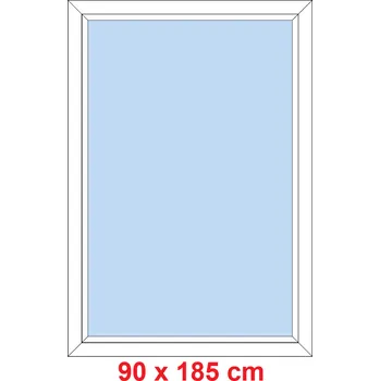 Okno Soft Plastové okno 90x185 cm, FIX neotevíravé
