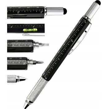 PROPISKA 6v1 PRAVÍTKO ŠROUBOVÁK VODOVÁHA PERO PEN MULTITOOL