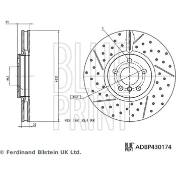 Brzdový kotouč Brzdový kotouč Ferdinand Bilstein ADBP430174