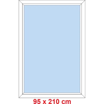 Okno Soft Plastové okno 95x210 cm, FIX neotevíravé