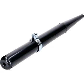 Výfuk pro motocykl OEM Standard Výfuk černý 860 mm 70 mm 28 mm s objímkou pro Simson Schwalbe, S 50, 51, 70, SR 80, KR 51/2 MG00011305
