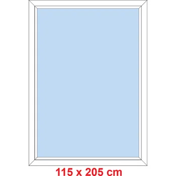 Okno Soft Plastové okno 115x205 cm, FIX neotevíravé