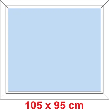 Okno Soft Plastové okno 105x95 cm, FIX neotevíravé