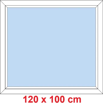 Okno Soft Plastové okno 120x100 cm, FIX neotevíravé