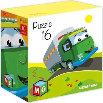 Puzzle HEZKÉ Puzzle - NÁKLADNÍ AUTO pro mládež, 16 dílků