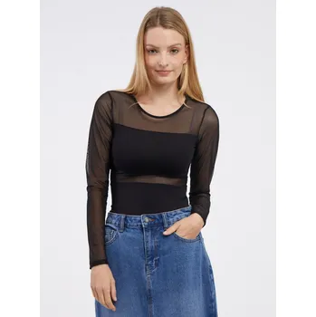 Dámská halenka Černá halenka s dlouhými rukávy Only černá 2463545