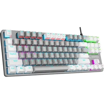 Klávesnice Rampage Snug RGB KRGD Blue šedo-bílá