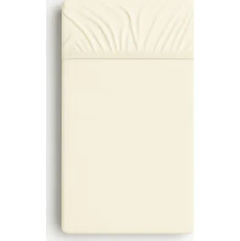 Prostěradlo Prostěradlo jersey bavlna s gumou do postýlky 140x70cm - krémové
