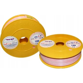 elektrický kabel Kabel LGY/H05V-K 0,50 mm2 100m Růžovo-Bílý