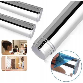 Zrcadlo FÓLIE ZRCADLOVÁ NALEPOVACÍ SAMOLEPICÍ ZRCADLO NA NÁBYTEK ZE STĚNY 200X60 CM