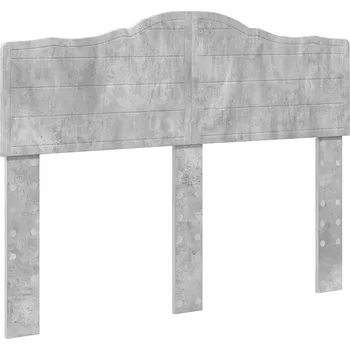 Čelo postele s čelo Betonově šedá 135 cm Kompozitní dřevo