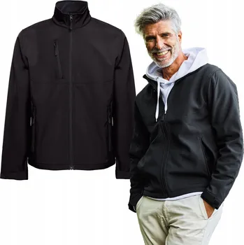 Pánská softshellová bunda Pánská softshellová bunda voděodolná větruodolná bez kapuce černá XL