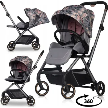 Kočárek Sportovní kočárek Cavoe Ideo růžový, otočné sedadlo, nosnost 22 kg