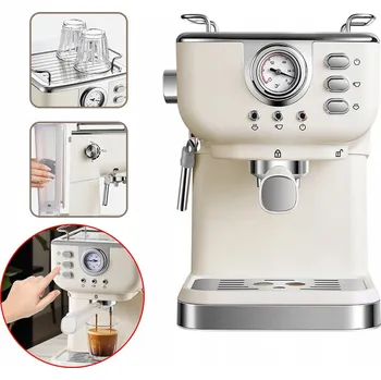 Kávovar NOWOCZESNY EKSPRES DO KAWY CIŚNIENIOWY 20 BARŮ 1350W S NAPĚŇOVAČEM MLÉKA