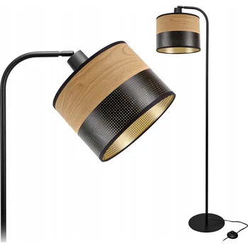 Stojací lampa Stojací lampa Glimex Moderní patice E27 60 W béžová, hnědá, černá, žlutá
