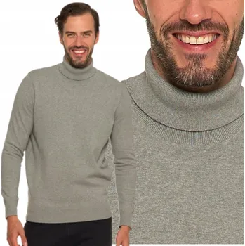 Pánský svetr Pánský svetr elegantní klasický s rolákem módní dlouhý rukáv MORAJ L