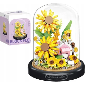 ostatní stavebnice STAVEBNICE KYTICE SLUNEČNICE SADA KVĚTIN KVĚTINY DÁREK KVĚTINA