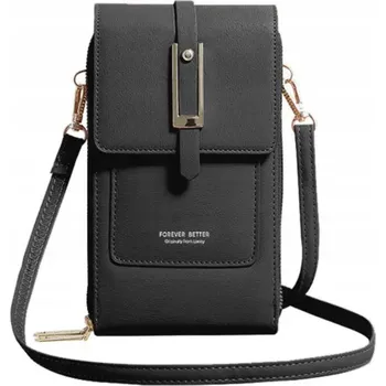 Kabelka Černá polypropylenová kabelka psaníčko SNM