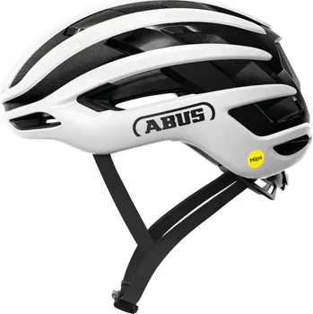 Cyklistická přilba Cyklistická helma Abus Airbreaker 2.0 Mips Shiny White M