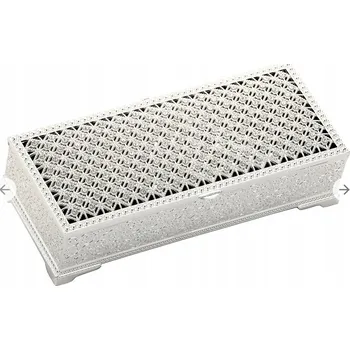 Šperkovnice Šperkovnice na bižuterii na drobnosti, stříbrná krabička, kazeta na dárek