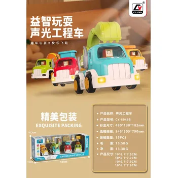 autíčko Ramiz Sada stavebních autíček se zvukem a světly + příslušenství