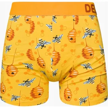 Boxerky Pánské boxerky s veselým vzorem DEDOLES 1690 PRACOVITÉ VČELY L