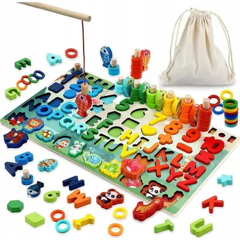 Dřevěná hračka Puzzle Trénink mozku Dřevěné Montessori učení