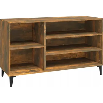 Botník Police na boty, kouřový dub, 102x36x60 cm