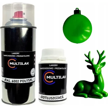 Barva ve spreji Lak ve spreji na figurky, skleněné a keramické ozdoby RAL 6002 LESK