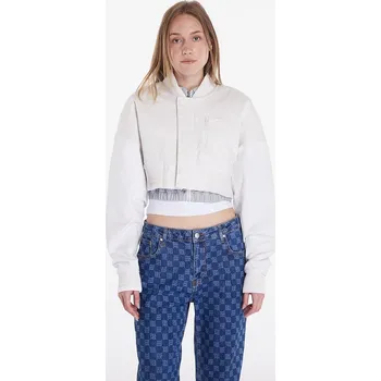 Bunda Nike Sportswear Destroyer Women's Cropped Canvas Jacket Phantom/ Summit White/ Summit White M