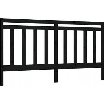 VidaXL Čelo postele, černé, 186x4x100 cm,