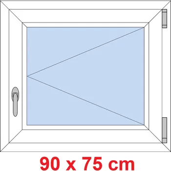 Okno Soft Plastové okno 90x75 cm, otevíravé