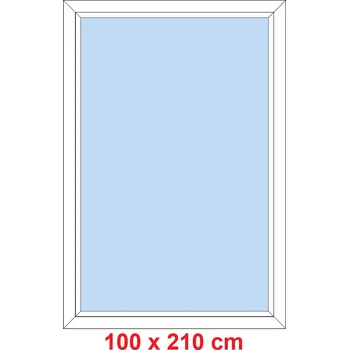 Okno Soft Plastové okno 100x210 cm, FIX neotevíravé